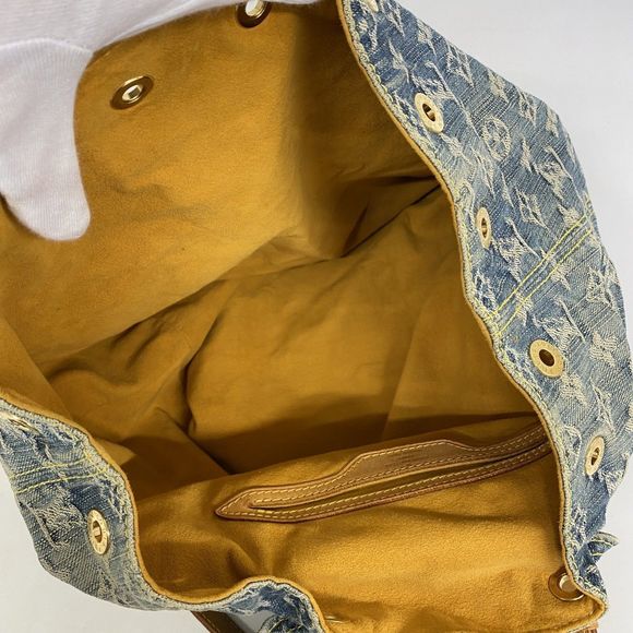 Louis Vuitton Backpack Daypack Monogram Denim Sac Ad GM M95056 Blue Women's - Picture 4 of 10